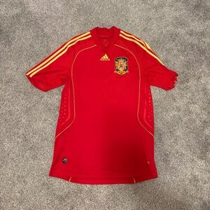 Adidas Spain National Team Home Jersey – 2010 World Cup Era – Red/Gold